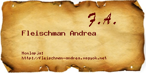 Fleischman Andrea névjegykártya